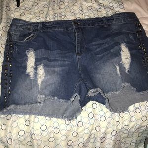 Studded shorts